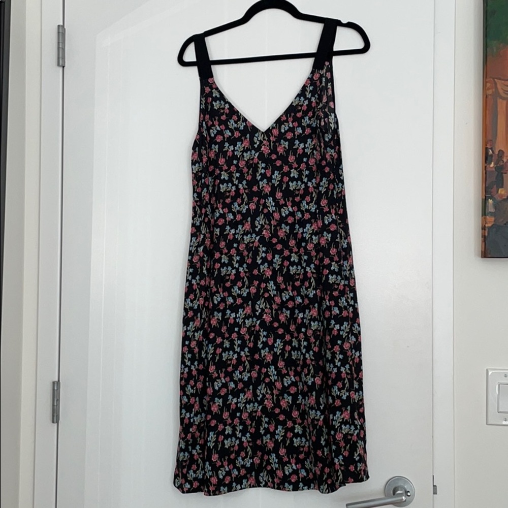 Rag & Bone Black/Floral Zelda Dress size Cz